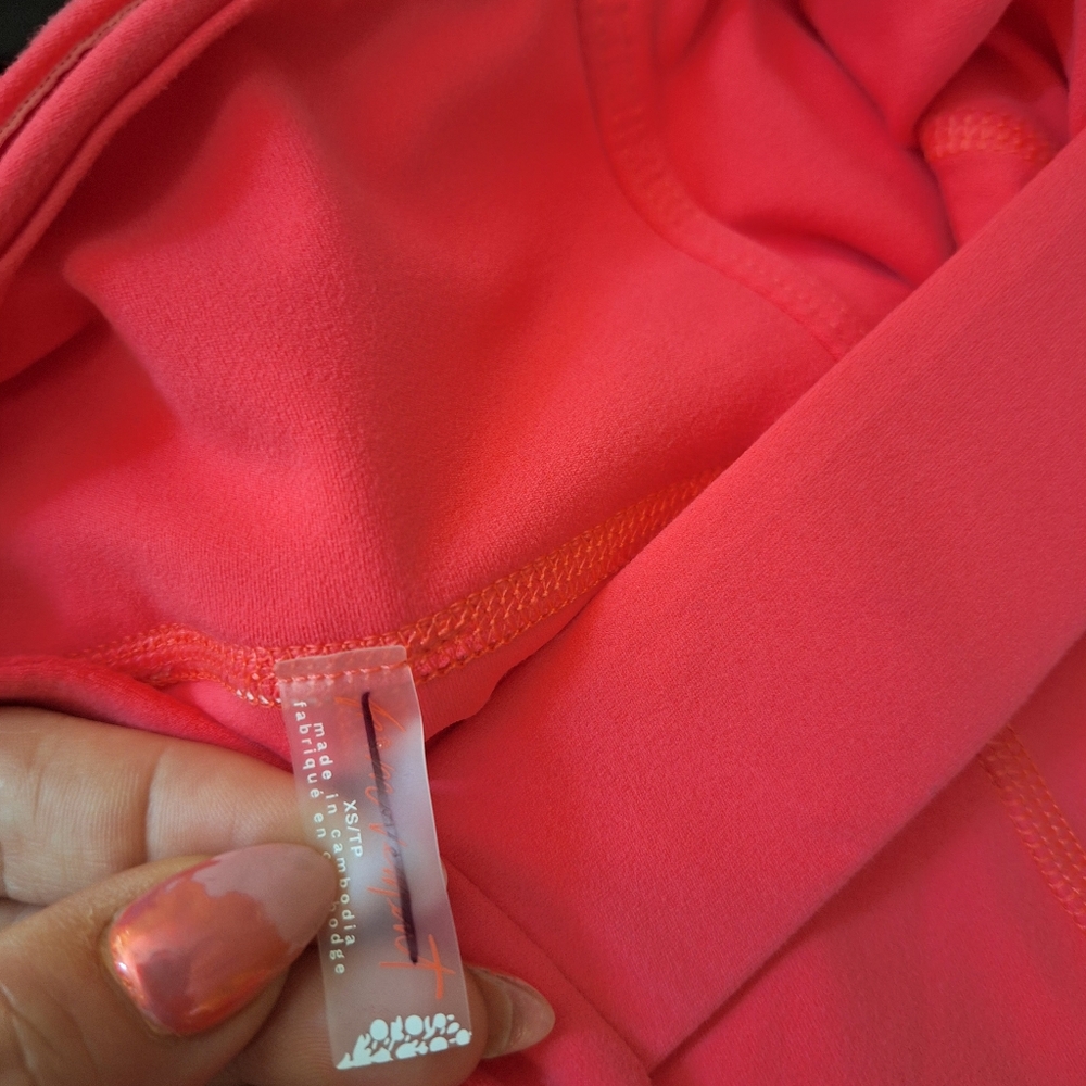 NEW FP Movement Never Better One-Piece Strappy Back Jumpsuit In Electric Sunset - Picture 6 of 9